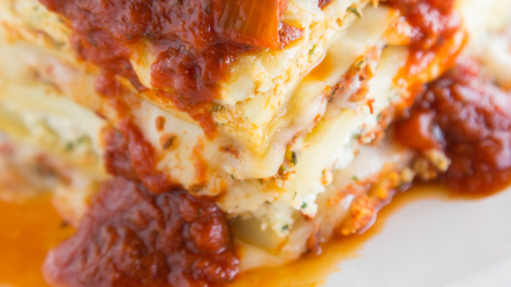 cheesy ravioli lasagna