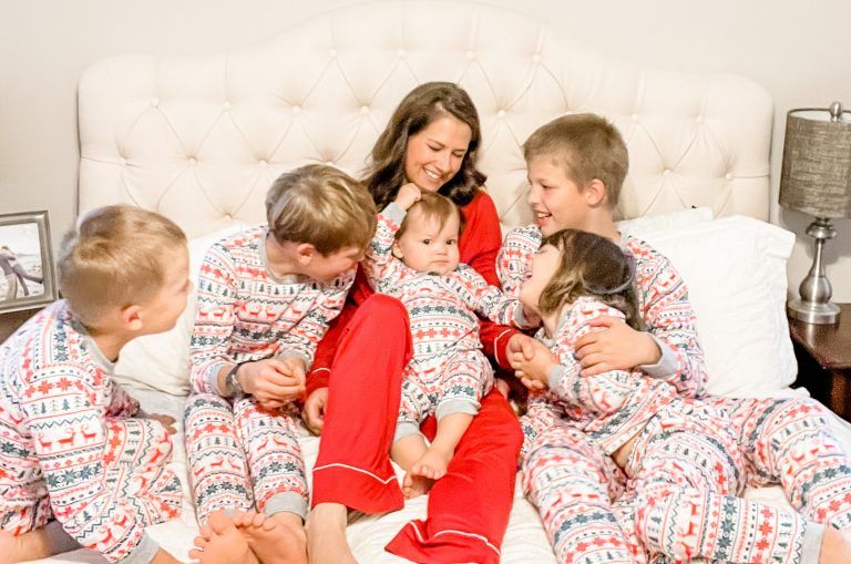 Kids with Catholic mom celebrating Christmas Traditions